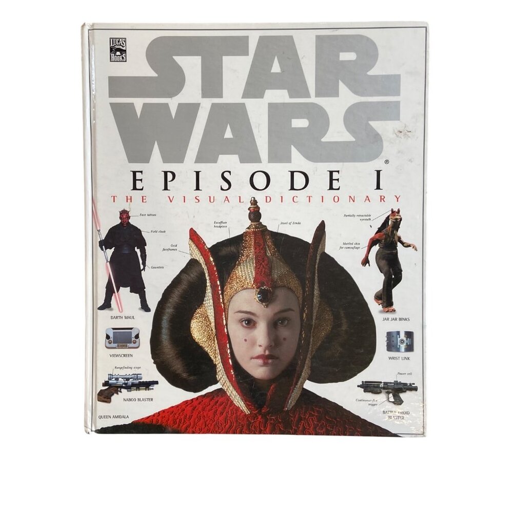 Vintage Star Wars Episode I The Visual Dictionary Hardcover Book 1999